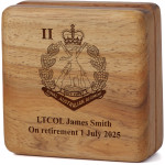  2nd Battalion, Royal Australian Regiment Tasmanian Blackwood Keepsake Box