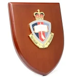 ADFA Plaque An Exceptional Australian Defence Force Academy (ADFA) Plaque order now. This beautiful plaque features a 100mm full colour enamel crest set on a 200x160mm timber finish shield. Presented in a stylish Image 0 