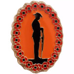  Going Down of the sun Poppy Lapel Pin