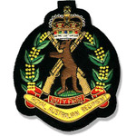  RAR Bullion Pocket Badge Superb Royal Australian Regiment (RAR) Bullion Pocket Badge perfect for your Blazer, bag or where you want a stylish badge, order now from the military specialists. Approximate size 80x80mm. Securely