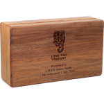  Long Tan Company Tasmanian Blackwood Two-Tiered Medal Display Box