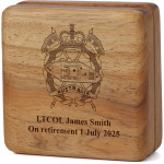 Royal Australian Armoured Corps (RAAC) Tasmanian Blackwood Keepsake Box Image 0 