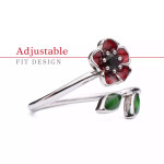  Petals of Courage Adjustable Ring