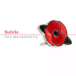 Miniature Poppy Lapel Pin