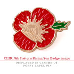  Poppy, Army Service Badge, Limited Edition Lapel Pin