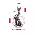  Silver-plated Dog Charm