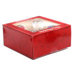  Glass Poppy Christmas Baubles