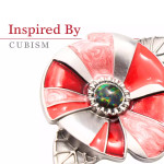  Precious Poppy, Black Fire Opal, Limited Edition Brooch