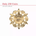  Precious Poppy, Tiger's Eye, Limited Edition Brooch