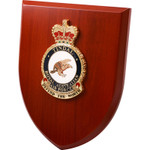  RAAF Tindal Plaque An Exceptional RAAF Tindal Plaque order now. This beautiful plaque features a 100mm full colour enamel crest set on a 200x160mm timber finish shield. Presented in a stylish silver gift box with form c