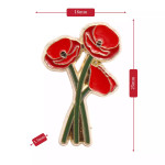  3 Stem Poppy Badge