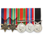  New Zealand WW2 Pacific + Defence Medal Set