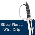  Windlass Artillery Sword with Nickel Plated Scabbard - Stainless Steel (Queens Cypher)