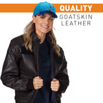  Air Force A2 Leather Flight Jacket W/Patches