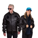  Air Force A2 Leather Flight Jacket W/Patches