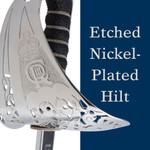  Windlass Infantry Sword with Nickel Plated Scabbard - Stainless Steel (Queens Cypher)