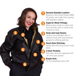  Air Force A2 Leather Flight Jacket