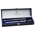  Windlass Miniature Infantry Sword with Nickel Scabbard (Queens Cypher)