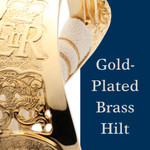  Windlass Ladies Air Force Sword with Below Air Rank Scabbard - Carbon Steel (Queens Cypher)