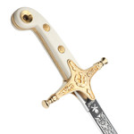 Windlass General Officers Sword with Nickel Plated Scabbard (Queens Cypher)