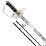  Infantry Sword Nickel Plated Scabbard (Windlass)