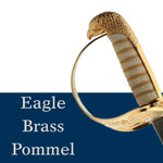  Windlass Mens Air Force Sword with Below Air Rank Scabbard - Stainless Steel (Kings Cypher)