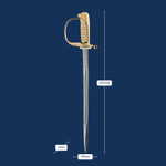  Windlass Miniature Navy Sword in Box (Kings Cypher)