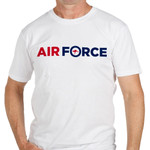  Air Force Mens White T-Shirt Short Sleeve - 100% Cotton