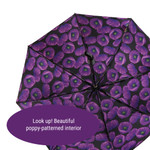  I Remember - Purple Poppy Compact Umbrella