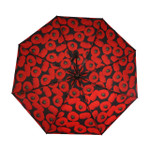  I Remember - Red Poppy Compact Umbrella