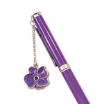  I Remember - Pen with Purple Poppy Charm