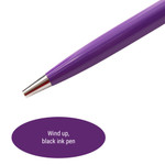  I Remember - Pen with Purple Poppy Charm