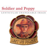  Lenticular Lest We Forget Lapel Pin