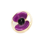  Gold-plated Purple Poppy Pin