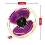  Gold-plated Purple Poppy Pin