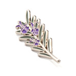  Rosemary Coloured Lapel Pin