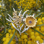  Nature of Remembrance Poppy and Golden Wattle Limited-Edition Brooch