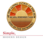  Going Down of the Sun Lapel Pin