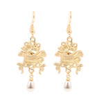  Art Nouveau Poppy Earrings