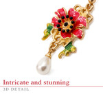  Art Nouveau Poppy Earrings