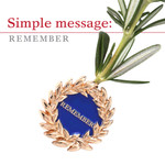  Always Remember, Rosemary Carrier Lapel Pin