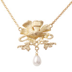 Art Nouveau Poppy Necklace