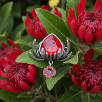  Nature of Remembrance Poppy and Waratah Limited-Edition Brooch