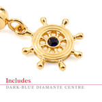  Gold-plated Ship's Wheel Remember Charm