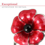  Nature of Remembrance Poppy and Native Violet Limited-Edition Brooch