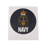  Navy Sticker Round CIIIR