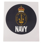  Navy Sticker Round CIIIR