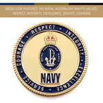  Navy Medallion In Stand CIIIR