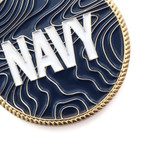  Navy Medallion In Stand CIIIR