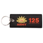  Army - 125 Years For Our Nation Woven Bag Tag/Key Ring